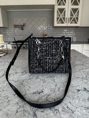 Michael Kors Blank Lather/fabric Crossbody
